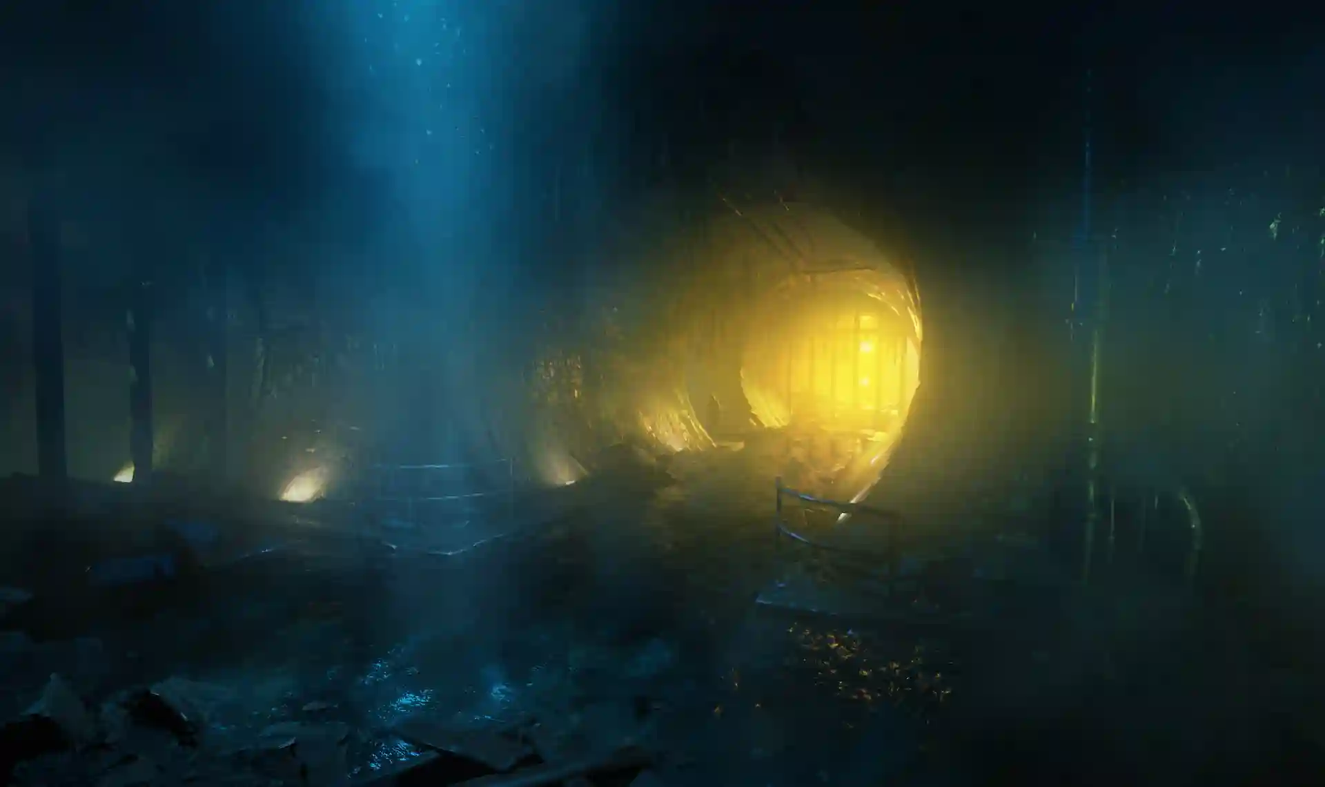 A dark, atmospheric scene representing artistic depth in games.